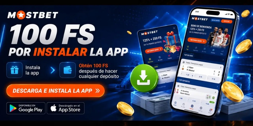 Mostbet app Colombia: 100 giros gratis por instalar la app; descarga en Google Play y App Store.