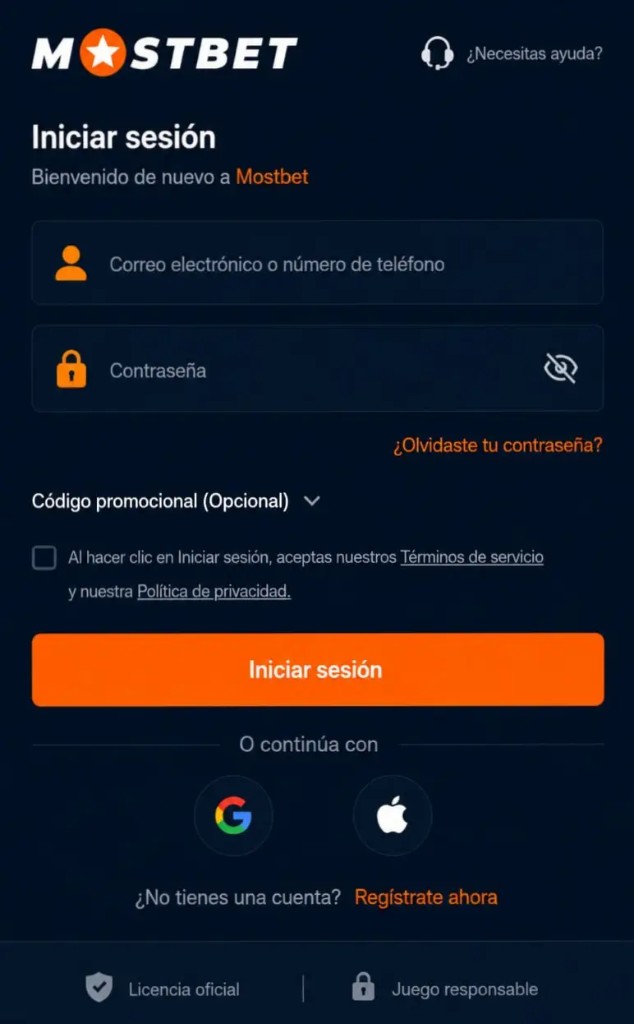 Mostbet login: iniciar sesión, correo y contraseña en Colombia